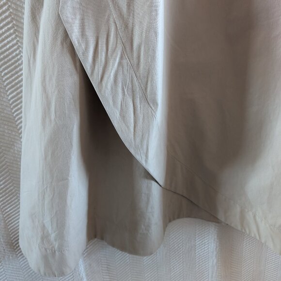 Zara Cotton Beige Maxi Skirt Size Large Flowy Summer Neutral Boho Minimalist - Picture 6 of 10